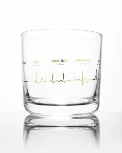 Science Homeware Glass^Heartbeat Whiskey Glass