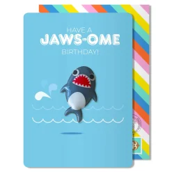 Kort, Bursdag & Anledning^Hello Jello - Shark magnetkort