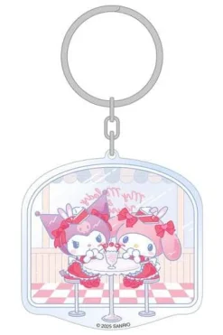 Hello Kitty & Friends American Diner Acrylic Keychain 6 cm* Nøkkelringer