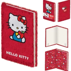 Aktivitetsbøker Hello Kitty (Apple) A5 Plush Notebook Casebound* Spill Og Aktiviteter
