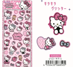 Klistremerker^Hello Kitty Gal Art Candy Glitter Sticker