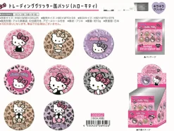 Blind boks Hello Kitty Gal Art Trading Glitter Can Badge* Mystery Box