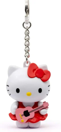 Nøkkelringer^Hello Kitty with Guitar Pocket Hero Keychain