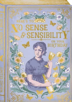Here’s to No Sense & Sensibility On Your Birthday, kort 120 x 170mm* Kort, Bursdag & Anledning