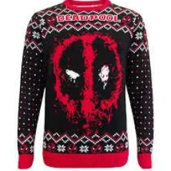 Deadpool Julepynt^Heroes Inc. Spray Christmas Jumper