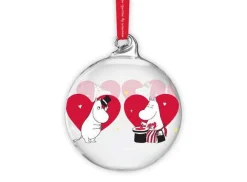 Julekuler^Hjerte Julekule 9 cm