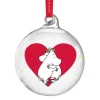 Hjerte Julekule 7 cm* Julekuler|Julepynt