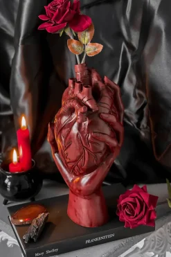 Haunted Homeware Vaser^Hold My Heart Red Vase