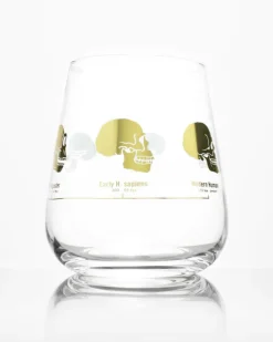 Science Homeware Hominid Skulls Wine Glass* Glass