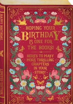 Kort, Bursdag & Anledning^Hoping Your Birthday is one for the Books! Here’s to Many More Thrilling Chapters in Your Story! kort 120 x 170mm