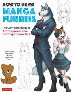 Hitsujirobo Tegnebøker|Tegne & Male^How to Draw Manga Furries: The Complete Guide to Anthropomorphic Fantasy Characters (750 illustrations)
