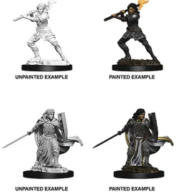 WizKids Karakterer^Human Female Paladin (Wave 10) Dungeons & Dragons Nolzurs Marvelous Unpainted Miniature Figur