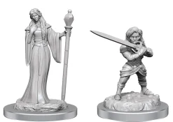 WizKids Human Female Wizard & Halfling Female Holy Warrior Critical Role Unpainted Miniatures* Karakterer