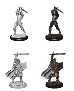 WizKids Karakterer^Human Male Paladin (Wave 12) Dungeons & Dragons Nolzurs Marvelous Unpainted Miniature Figur