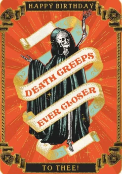 HUZZAH Death Creeps Card* Kort, Bursdag & Anledning