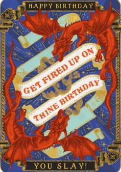 Kort, Bursdag & Anledning^HUZZAH Get Fired Up Card