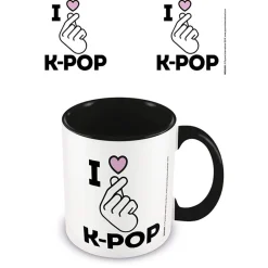 I Love K-pop Black Coloured Inner Mug* Krus