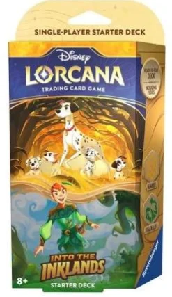 Lorcana TCG Disney Lorcana|Andre Kortspill^Into the Inklands Amber & Emerald (Pongo & Peter Pan) Starter Deck