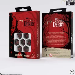 Q-Workshop Sett^It Welcome to Derry Poly Shimmering Black /Red (7)