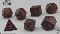 Q-Workshop Sett^It Welcome to Derry Poly Shimmering Black /Red (7)