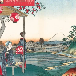 Flame Tree Studio Kalendere^Japanese Woodblocks Mini Wall Calendar 2026 (Art Calendar)