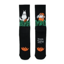 Moomin, Mummitrollet Jungle Moomin Black Retro Socks (40-46)* Sokker & Fottøy