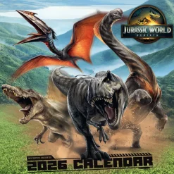 JURASSIC WORLD REBIRTH MOVIE 2026 SQUARE CALENDAR* Kalendere