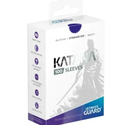 Katana Sleeves Blue Standard Size (100) Kortlommer, Katana* Kortlommer