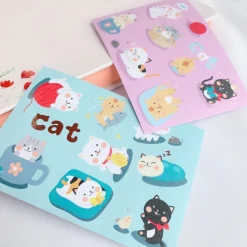 Tilbehør^Kitties Planet Washi Paper Sheet Sticker Set (4)