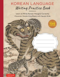 Tuttle Studio Korean Language Writing Practice Book: Learn to Write Korean Hangul Correctly (Character Handwriting Notebook Sheets with Square Grids)* Tegne & Male