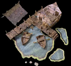 Battle Systems Kart & Battlemaps|Terreng & Tilbehør^Lake House , Fantasy Terrain