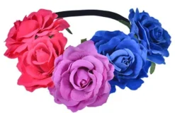 Pride Hodeplagg^Large Bisexual Flower Garland