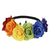 Pride Hodeplagg^Large Multi Coloured Flower Garland