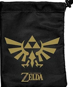 Ultra Pro Legend of Zelda Black & Gold Logo Dice Bag Terningpose* Poser & Beger