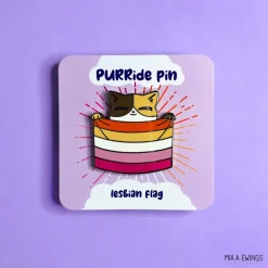 Buttons^Lesbian Kitty Pin