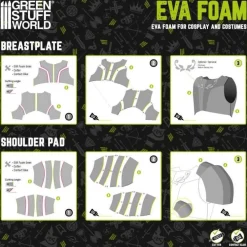 Green Stuff World Light Grey 2mm Medium Density EVA Foam 500x950mm* Tilbehør