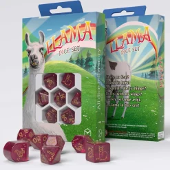 Q-Workshop Llama Puffy Poly Red /Gold (7)* Sett