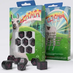 Q-Workshop Llama Spitty Poly Black /Pink (7)* Sett