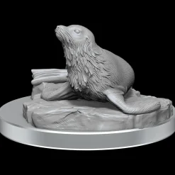 WizKids Monstere^Locathah & Seal (Wave 20) Dungeons & Dragons Nolzurs Marvelous Unpainted Miniature