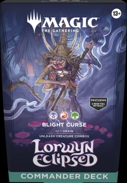 Lorwyn Eclipsed Magic the Gathering Lorwyn Eclipsed Blight Curse Commander Deck* Commander Deck
