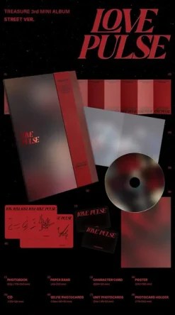 TREASURE Musikk|K-Pop & Musikk^LOVE PULSE (Street EU edition)