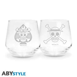 Luffy & Ace Glass Set of 2* Glass