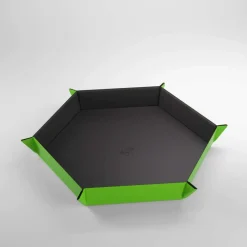 Gamegenic Magnetic Dice Tray Hex Black/Green Terningbrett* Brett
