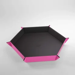 Gamegenic Brett^Magnetic Dice Tray Hex Black/Pink Terningbrett