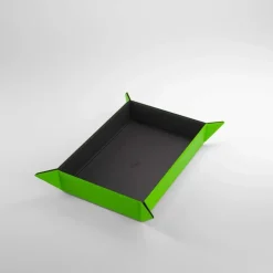 Gamegenic Brett^Magnetic Dice Tray Rect Black/Green Terningbrett