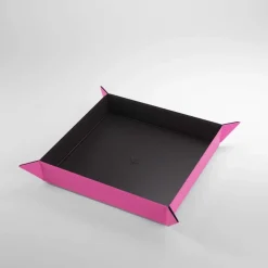 Gamegenic Magnetic Dice Tray Square Black/Pink Terningbrett* Brett