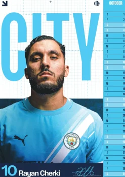 MANCHESTER CITY FC 2026 A3 CALENDAR* Kalendere