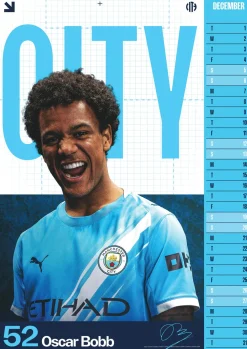 MANCHESTER CITY FC 2026 A3 CALENDAR* Kalendere