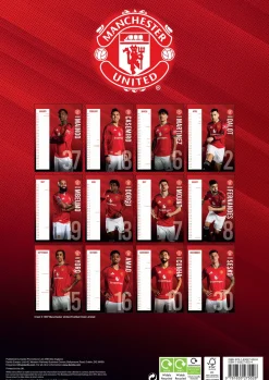 Kalendere^MANCHESTER UNITED FC 2026 A3 CALENDAR