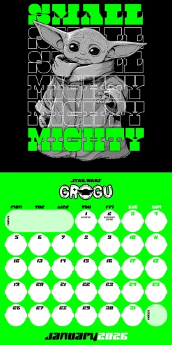 Kalendere^Mandalorian Grogu 2026 Mini Calendar
